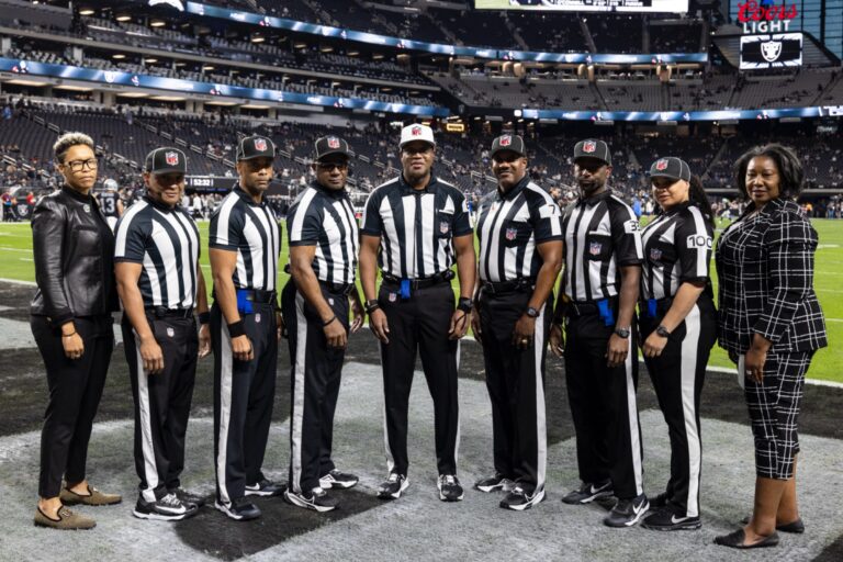 NFL Makes History In Chargers-Raiders Game With All-Black Officiating Crew Including 3 Women